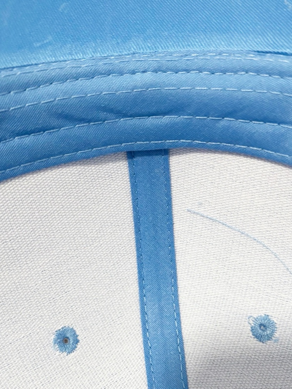Classic Blank Light Blue Cotton Baseball Cap Hat Plain Minimalist Solid Sporty - Picture 6 of 7